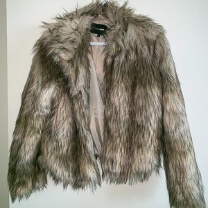 FASHION NOVA Fernanda Fur Coat - Natural